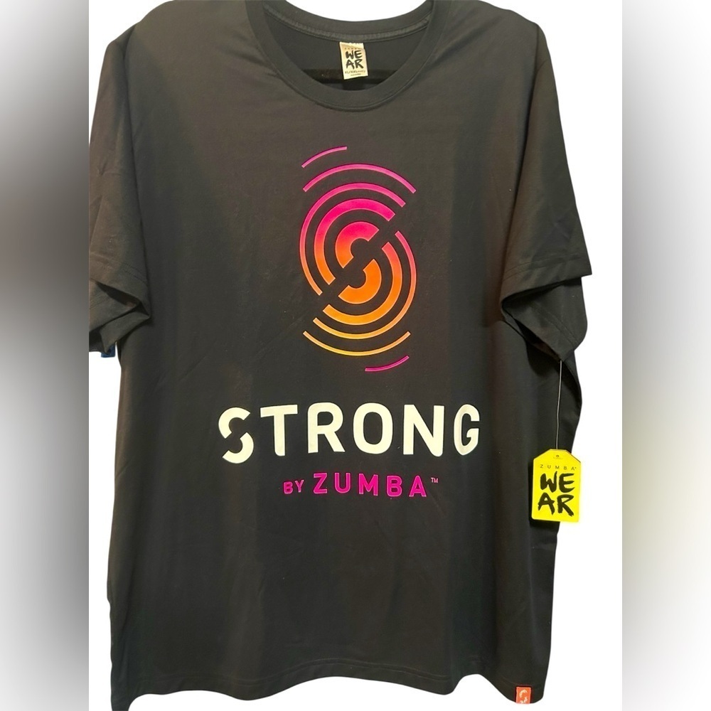 Strong By Zumba®️Black Graphic T-Shirt, XL/XXL, NWT